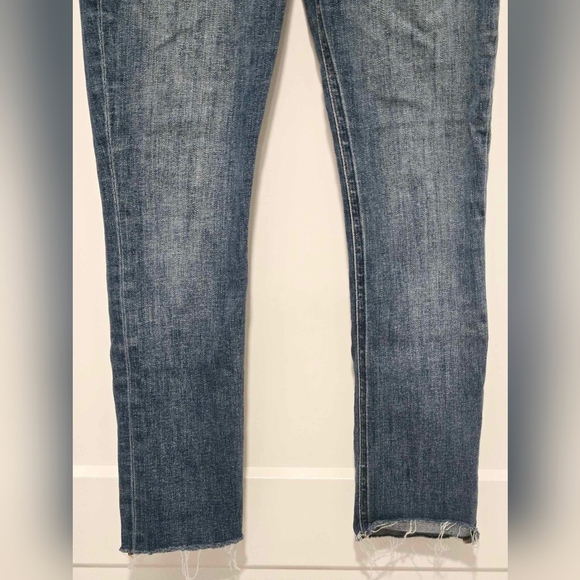 Reformation Harper high rise raw hem Destin wash skinny jeans size 23 - Picture 6 of 11